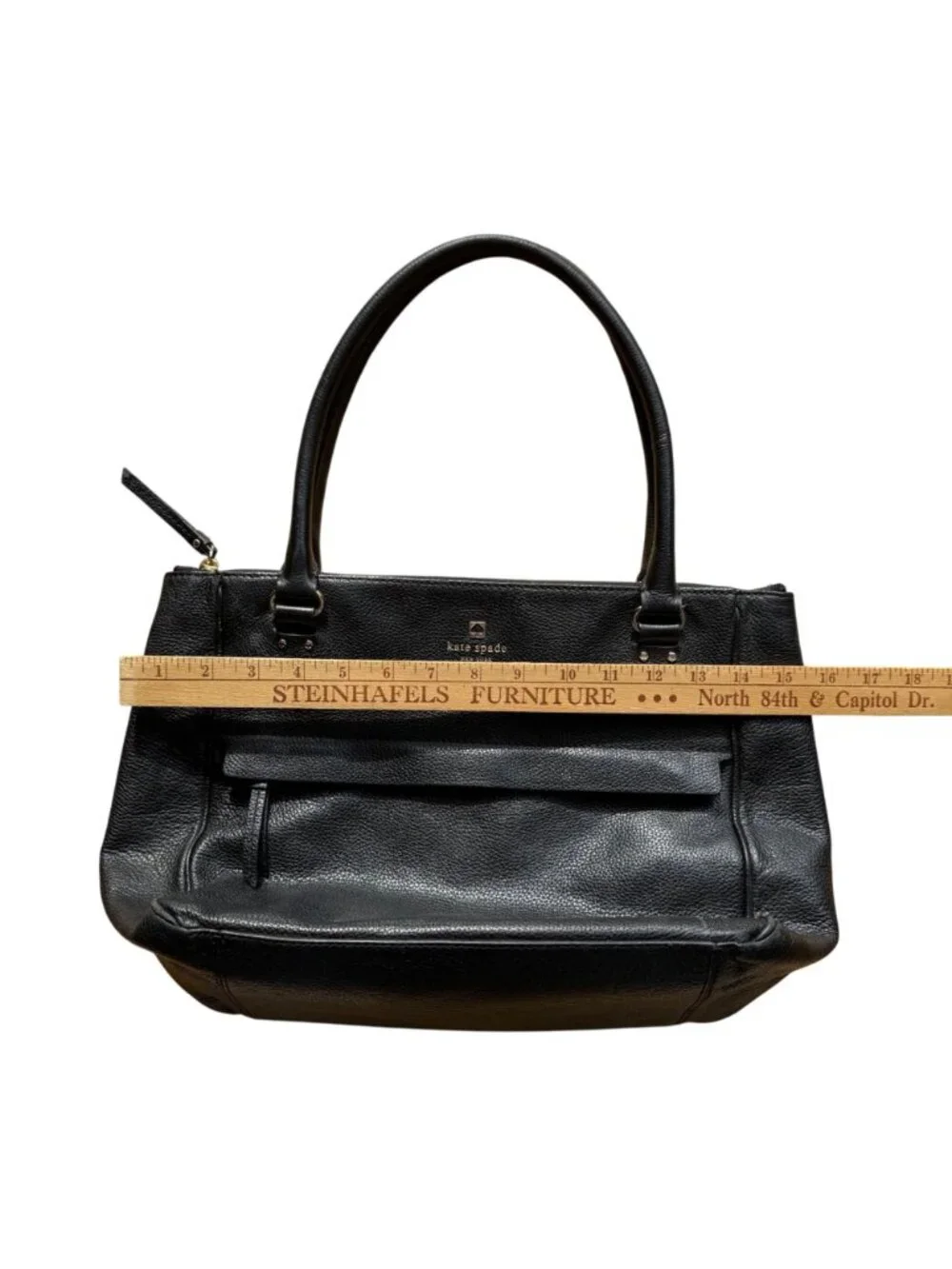 Kate Spade New York Women's Shoulder Bag Grant Park Alida Black Leather Tote